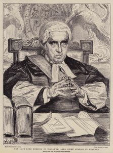 De overleden Lord Russell van Killowen, Lord Chief Justice van Engeland