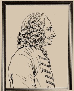 Portret van de componist Jean-Philippe Rameau, 1683-1764, ca. 1800 door Charles Paul Landon