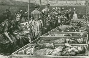 Een Leger des Heils Schuilplaats voor Vrouwen in Whitechapel door Charles Paul Renouard