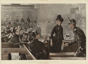 Een scène in de Parijse rechtbanken