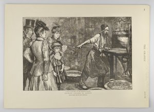 Gloeiovern bij Tower Hill, uit The Graphic, 1895 door Charles Paul Renouard