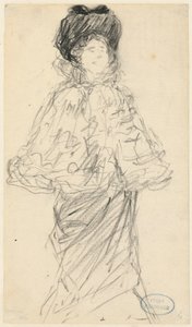 Staande vrouw door Charles Paul Renouard