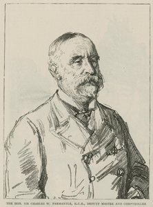 De Eerwaarde Sir Charles W Freemantle, KCB, Plaatsvervangend Meester en Controleur van de Koninklijke Munt