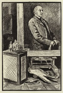 Het Atelier van Frank Holl door Charles Paul Renouard