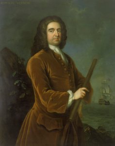Admiraal Edward Vernon (1684-1757), midden 1730s door Charles Philips