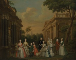 De familie Finch, c.1732 door Charles Philips