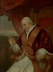 Portret van Paus Pius VIII, 1761-1830, 1828 door Charles Picqué