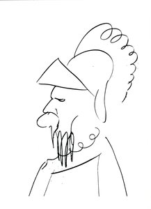 Man met een helm door Charles Pierre Baudelaire