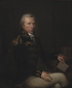 Portret van de verzamelaar Consul Hans West door Charles Pièrre Verhulst
