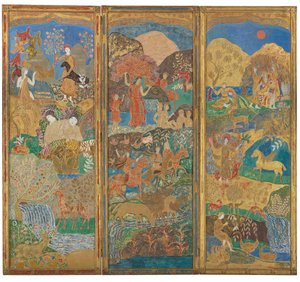 Drie-Paneel Scherm door Charles Prendergast