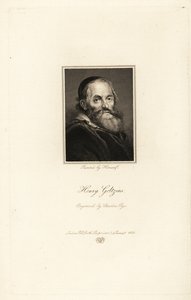 Portret van Hendrick Goltzius, Duits-geboren Nederlandse prentmaker, tekenaar en schilder