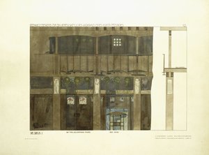Inkomhal, c.1901 door Charles Rennie (after) Mackintosh