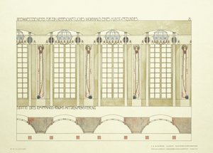 Ontvangst- en Muziekkamer door Charles Rennie (after) Mackintosh