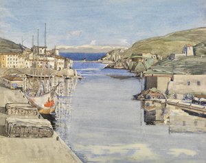 Een zuidelijke haven door Charles Rennie Mackintosh