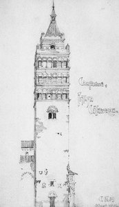 Campanile, Kathedraal van Pistoia, 1891