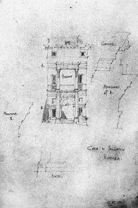 Casa di Palladio, Vicenza, 1891 door Charles Rennie Mackintosh