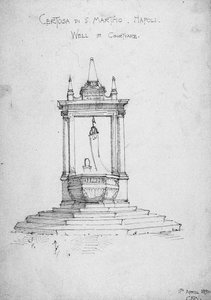 Certosa di S. Martino, Napoli, Put in Binnenplaats, 1891