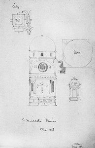 Koor van S. Miracoli, Venetië, 1891 door Charles Rennie Mackintosh