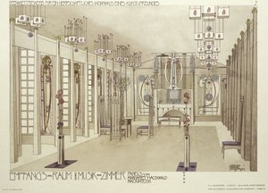 Ontwerp voor een muziekkamer, ca. 1901