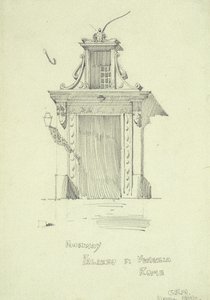 Deur, Palazzo di Venezia, Rome door Charles Rennie Mackintosh