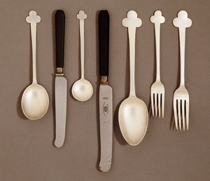 Electroplate tafelservice, voor E. Bingham & Co. door Charles Rennie Mackintosh
