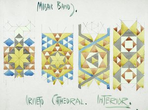 Mozaïekbanden, Orvieto Kathedraal, Interieur, 1891