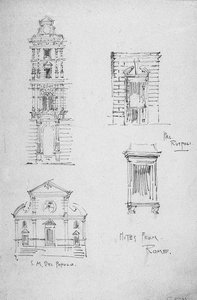 Aantekeningen uit Rome, 1891 door Charles Rennie Mackintosh