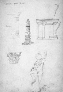 Schetsen uit Pompeii, 1891 door Charles Rennie Mackintosh