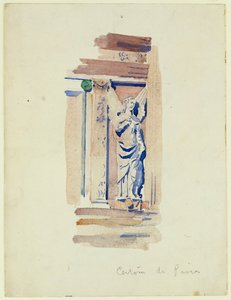 Studie van een engelbeeld, Certosa di Pavia, 1891