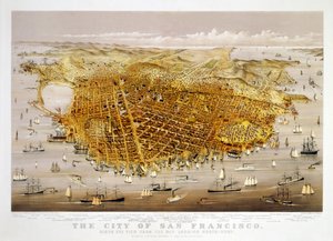 De Stad San Francisco door Charles Richard Parsons