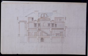 Ontwerpen voor Lough Crew House, County Meath, Ierland, c.1825 door Charles Robert Cockerell