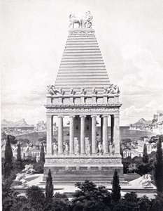 Het originele mausoleum, illustratie uit 