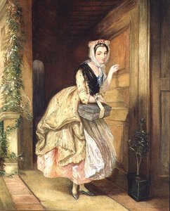 Kloppend aan de Deur door Charles Robert Leslie