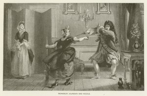 Monsieur Jourdain en Nicole door Charles Robert Leslie