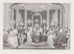De doop van Victoria, Prinses Royal door Charles Robert Leslie
