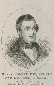 Het familieportret - de bibliotheek van Holland House door Charles Robert Leslie