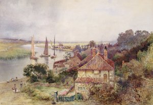 Op de rivier Yare, ca. 1880