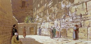 De Klaagmuur in Jeruzalem, 1872
