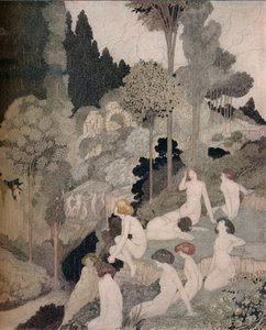 Een Herfst Intermezzo, ca. 1910 door Charles Robinson