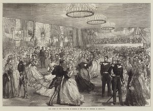 Bal gegeven door de IJslanders ter ere van de koning van Denemarken in Reykjavik door Sir John Charles Robinson