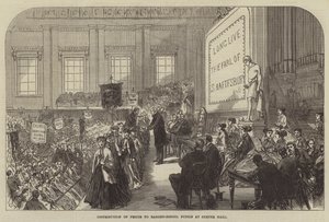 Uitdeling van Prijzen aan Pupillen van de Ragged-School in Exeter Hall door Sir John Charles Robinson