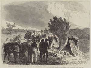 Het vinden van de overblijfselen van de verloren ontdekkingsreizigers, Harding, Panter en Goldwyer, nabij Lagrange Bay, Noordwest-Australië door Sir John Charles Robinson