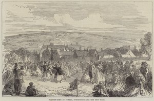 Oogstfeest bij Bywell, Northumberland door Sir John Charles Robinson
