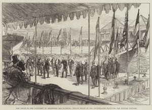 Nieuwe route naar het continent via Sheerness en Vlissingen, Prins Hendrik van Nederland ontvangt de Engelse bezoekers