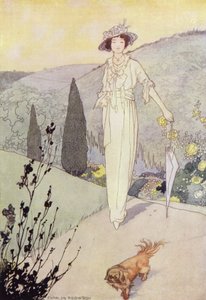 Onze sentimentele tuin: De Mooren (kleur litho) door Charles Robinson