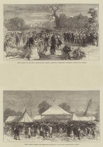 Prins Arthur op de Tentoonstelling van de Koninklijke Tuinbouwvereniging in Birmingham door Sir John Charles Robinson