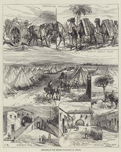 Schetsen van de Britse bezetting van Cyprus