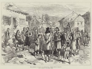 De Oostenrijkse bezetting van Herzegovina, Straatscène in Grahovo door Sir John Charles Robinson