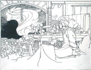 De woedende gastheer, illustratie uit 