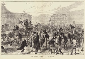De paardenmarkt in Islington